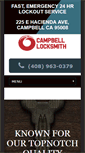 Mobile Screenshot of campbellcalocksmith.com
